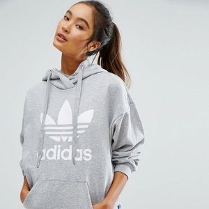 Gray addidas hoodie